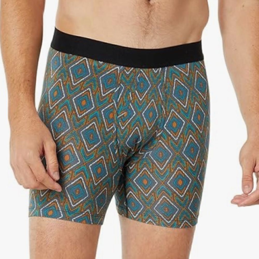 NWOT New Stance Butter Blend Boxer Brief Shorts Green/Orange Takawitz Small